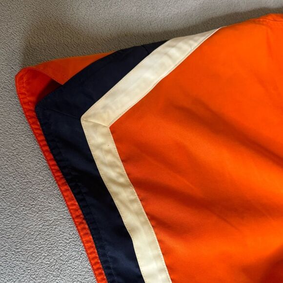 Men's VTG Nike Y2K Lined Swim Trunks Size XL/XXL Orange Blue Spellout Swoosh - Picture 15 of 16